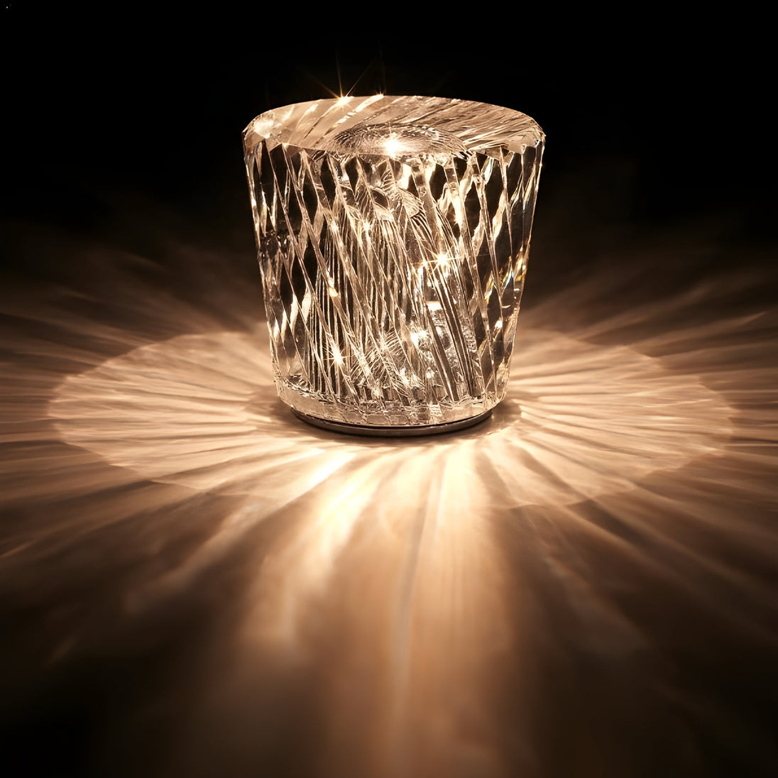 Rechargeable Crystal Diamond Table Lamp – Becrux