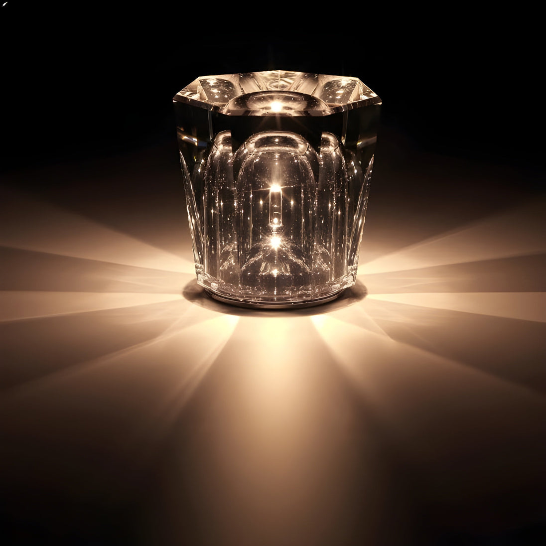 Rechargeable Crystal Diamond Table Lamp – Decrux
