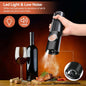 Rechargeable Electric Salt and Pepper Mill Set in black
