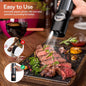Rechargeable Electric Salt and Pepper Mill Set in black