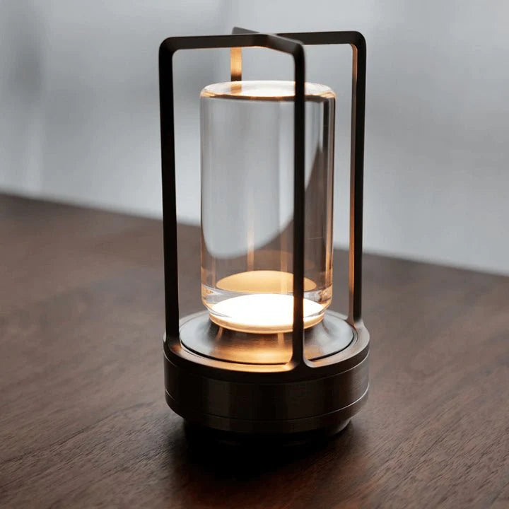 Rechargeable LED crystal table lamp