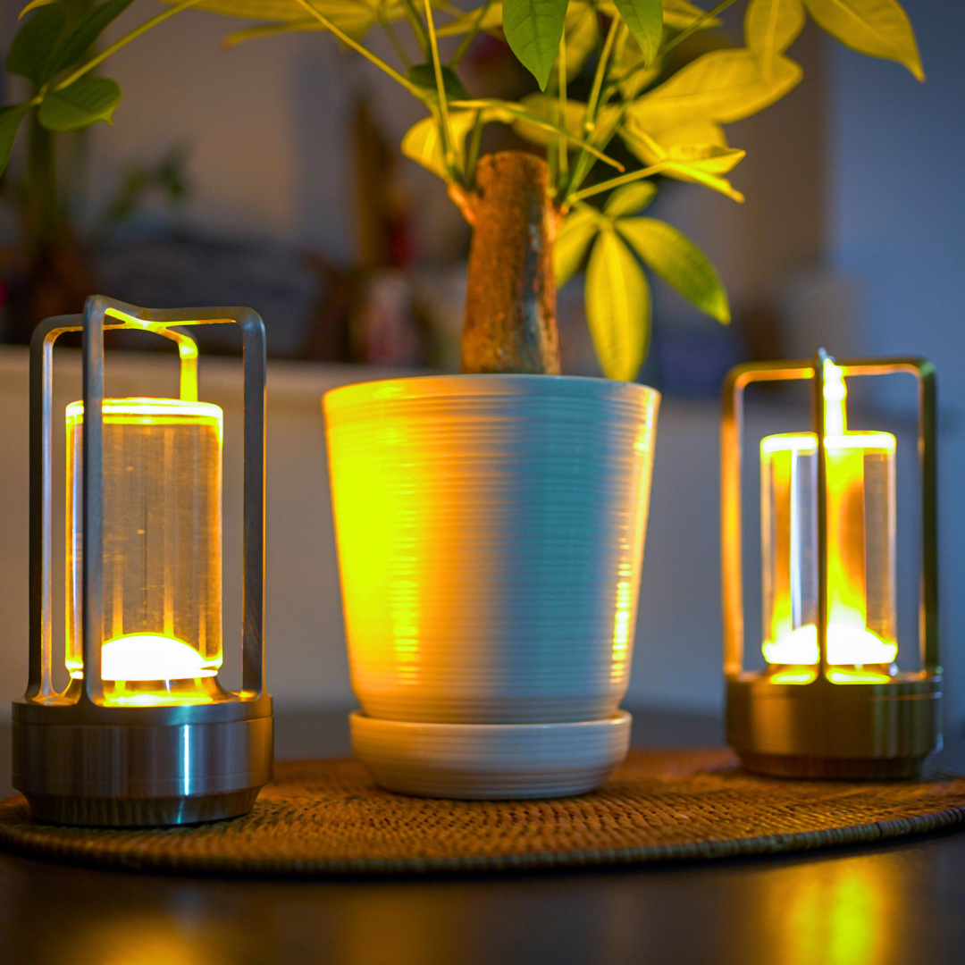 Rechargeable LED crystal table lamp