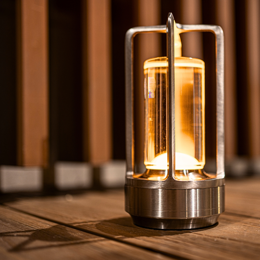 Rechargeable LED crystal table lamp