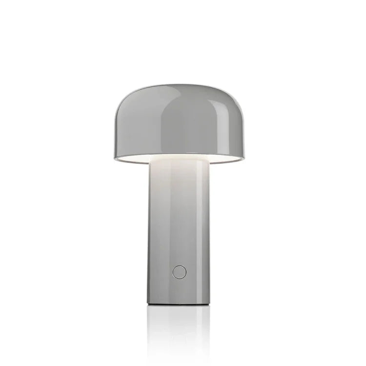 Rechargeable LED Table Lamp with Three Light Colours in Grey