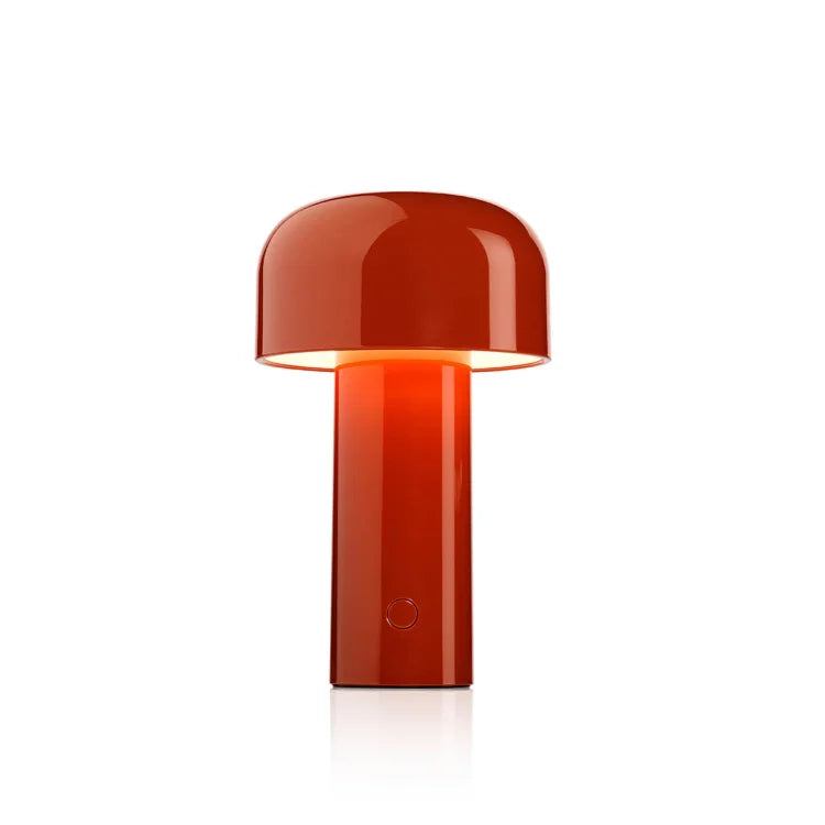 Rechargeable LED Table Lamp with Three Light Colours in Red