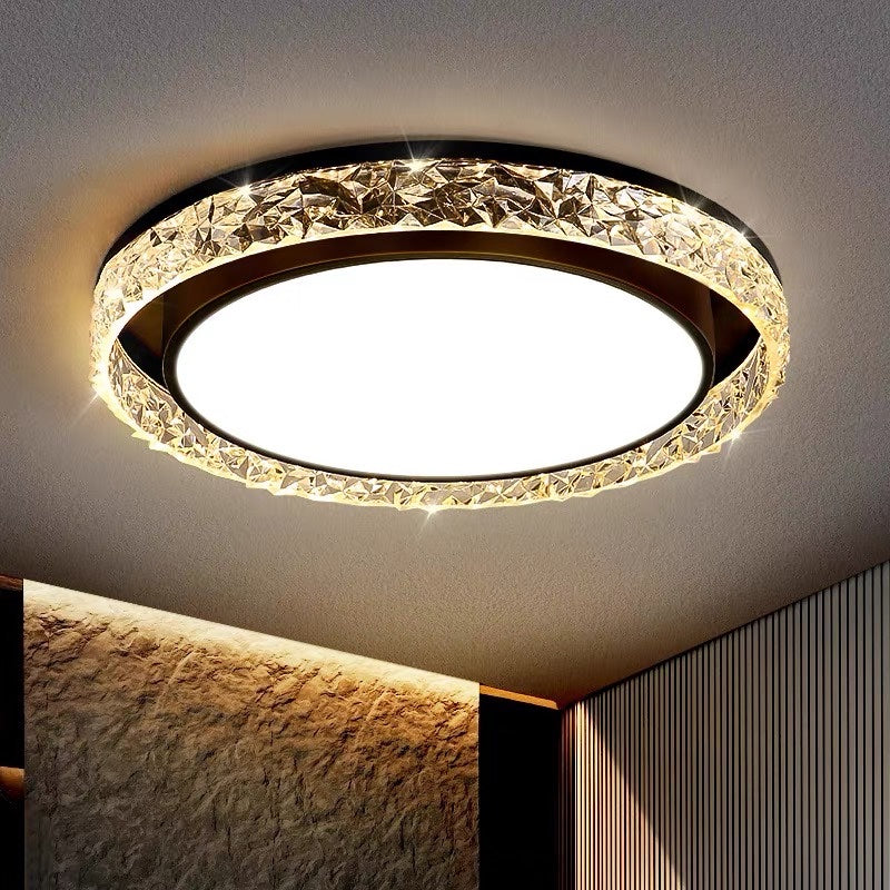 Crystal Ring LED Ceiling Light – detail view