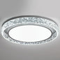Crystal Ring LED Ceiling Light – in a room setting