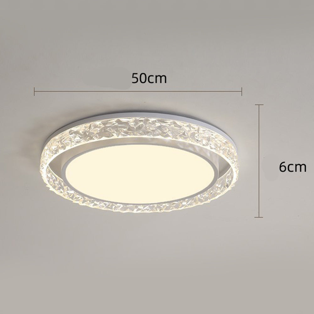 Crystal Ring LED Ceiling Light – styled view