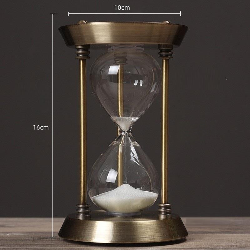 Retro Bronze Metal Hourglass Sand Timer