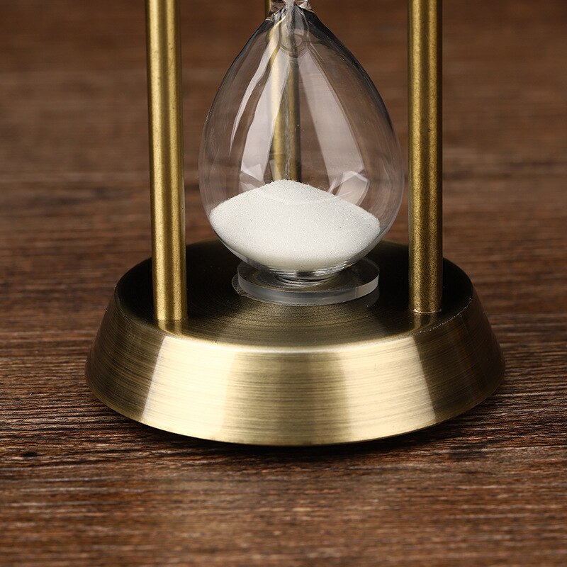 Retro Bronze Metal Hourglass Sand Timer