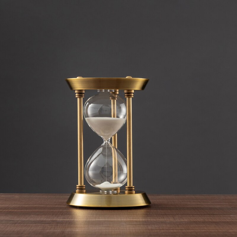 Retro Bronze Metal Hourglass Sand Timer