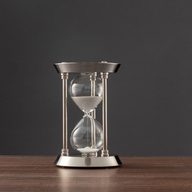Retro Bronze Metal Hourglass Sand Timer