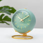 Retro Metal Alarm Clock with Night Light