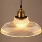Ribbed Glass Pendant Light in Clear