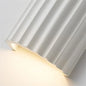 Ribbed Resin Wall Lamp – styled view