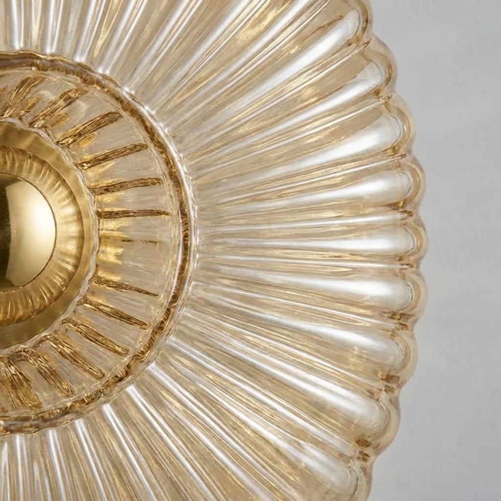 Rippled Glass Wall Light