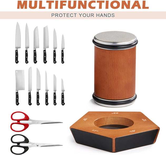Rolling Diamond Knife Sharpener