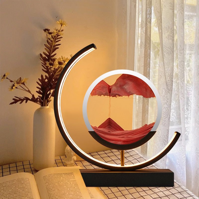 Moving Sand Art LED Table Lamp – detail view