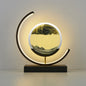 Moving Sand Art LED Table Lamp in Black