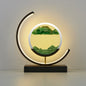 Moving Sand Art LED Table Lamp in Green