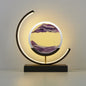 Moving Sand Art LED Table Lamp in Purple