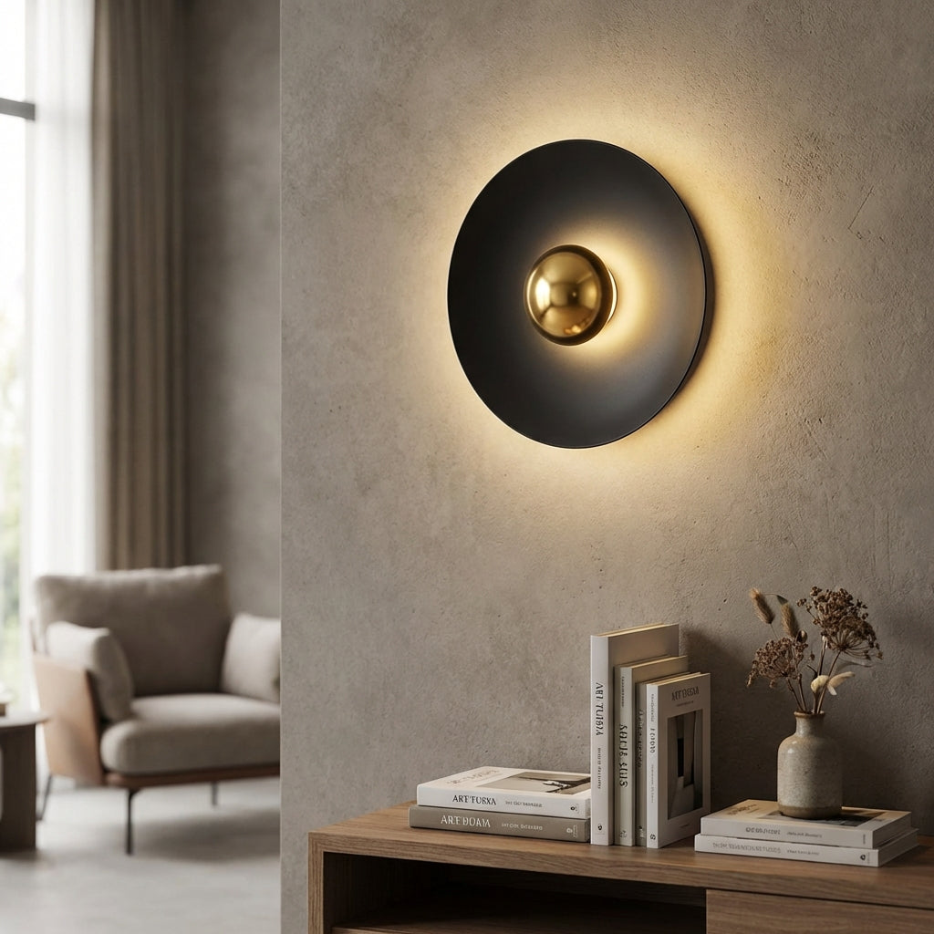 Round Halo LED Wall Light