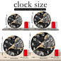 Marble-Effect Wall Clock – detail view