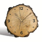 Rustic Log Slice Wall Clock