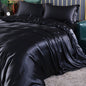 Satin Bedding Set in black