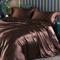 Satin Bedding Set in maroon
