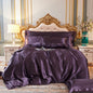 Satin Bedding Set in purple
