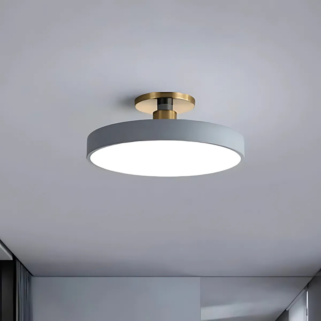 Scandinavian LED Ceiling Light in Grey