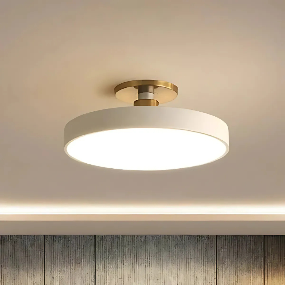Scandinavian LED Ceiling Light in White