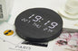 Scandinavian Digital Wall Clock in Black