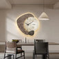 Scandinavian Metal and Wood Wall Clock