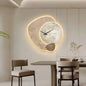 Scandinavian Metal and Wood Wall Clock