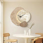 Scandinavian Metal and Wood Wall Clock