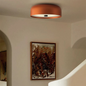 Retro Dome LED Ceiling Light in Orange