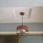 Scandinavian Wood and Glass Pendant Light