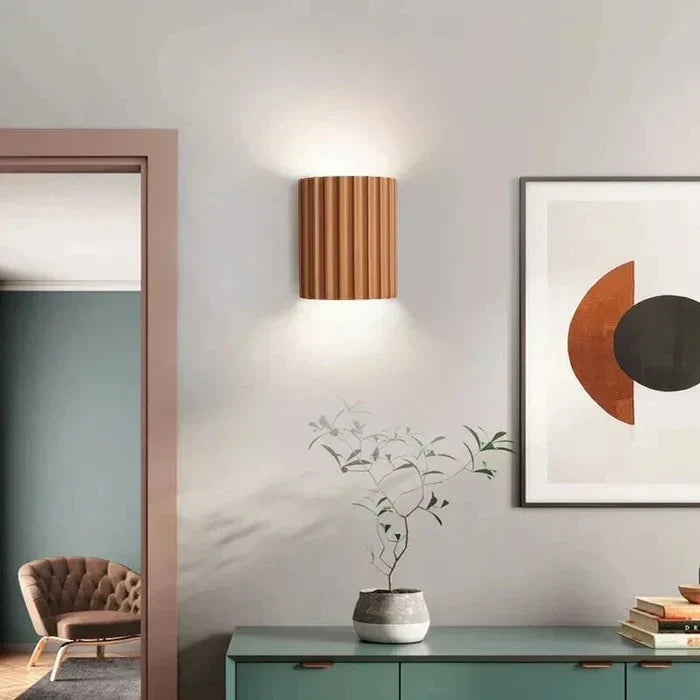 Sculpted Resin Wall Light