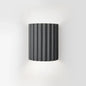 Sculpted Resin Wall Light in Grey
