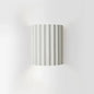 Sculpted Resin Wall Light in White
