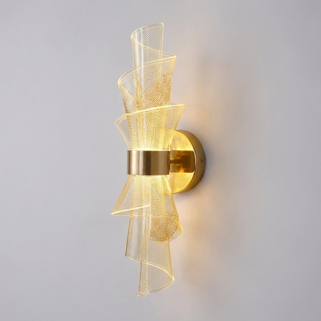 Sculptural Acrylic LED Wall Light