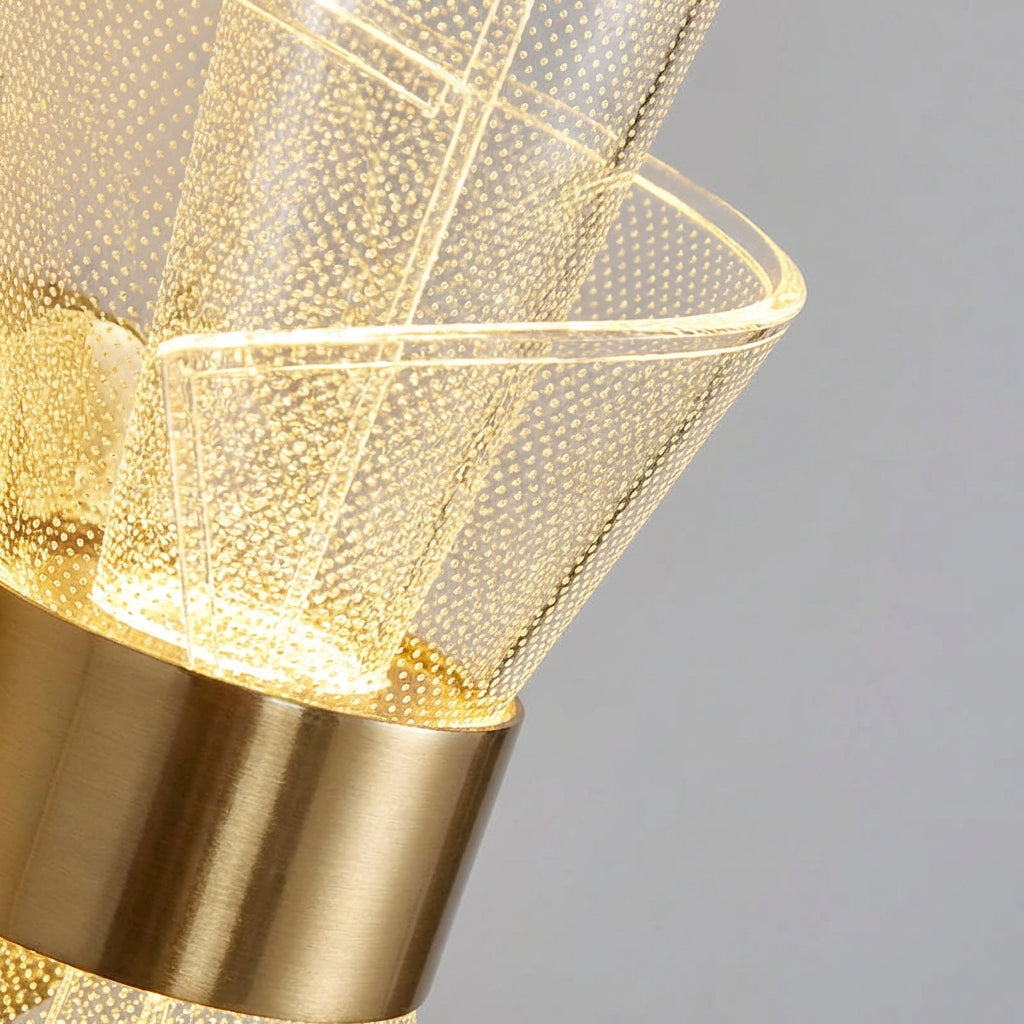 Sculptural Acrylic LED Wall Light