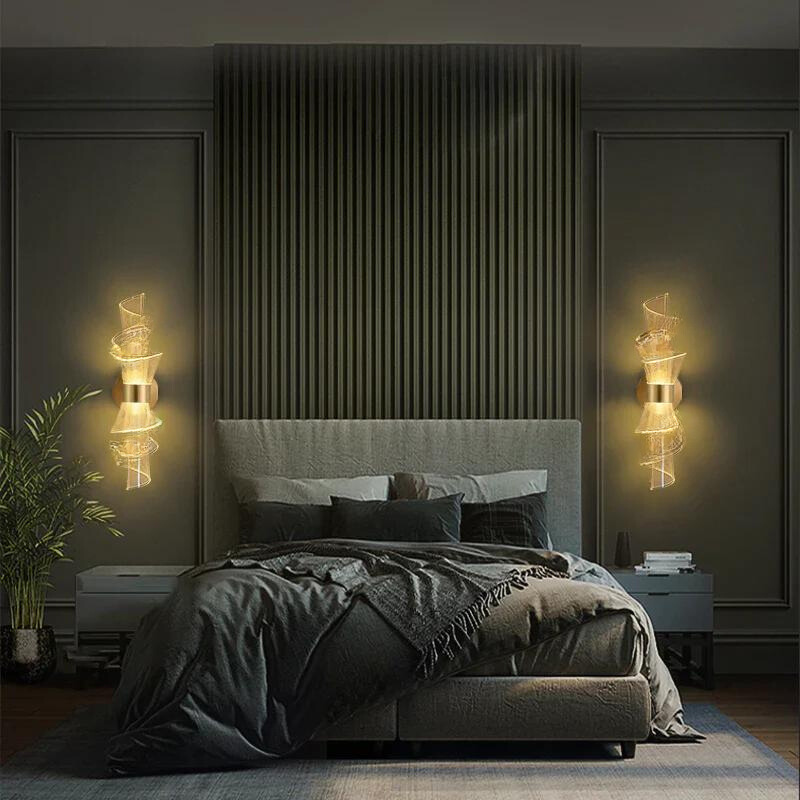 Sculptural Acrylic LED Wall Light