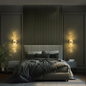 Sculptural Acrylic LED Wall Light