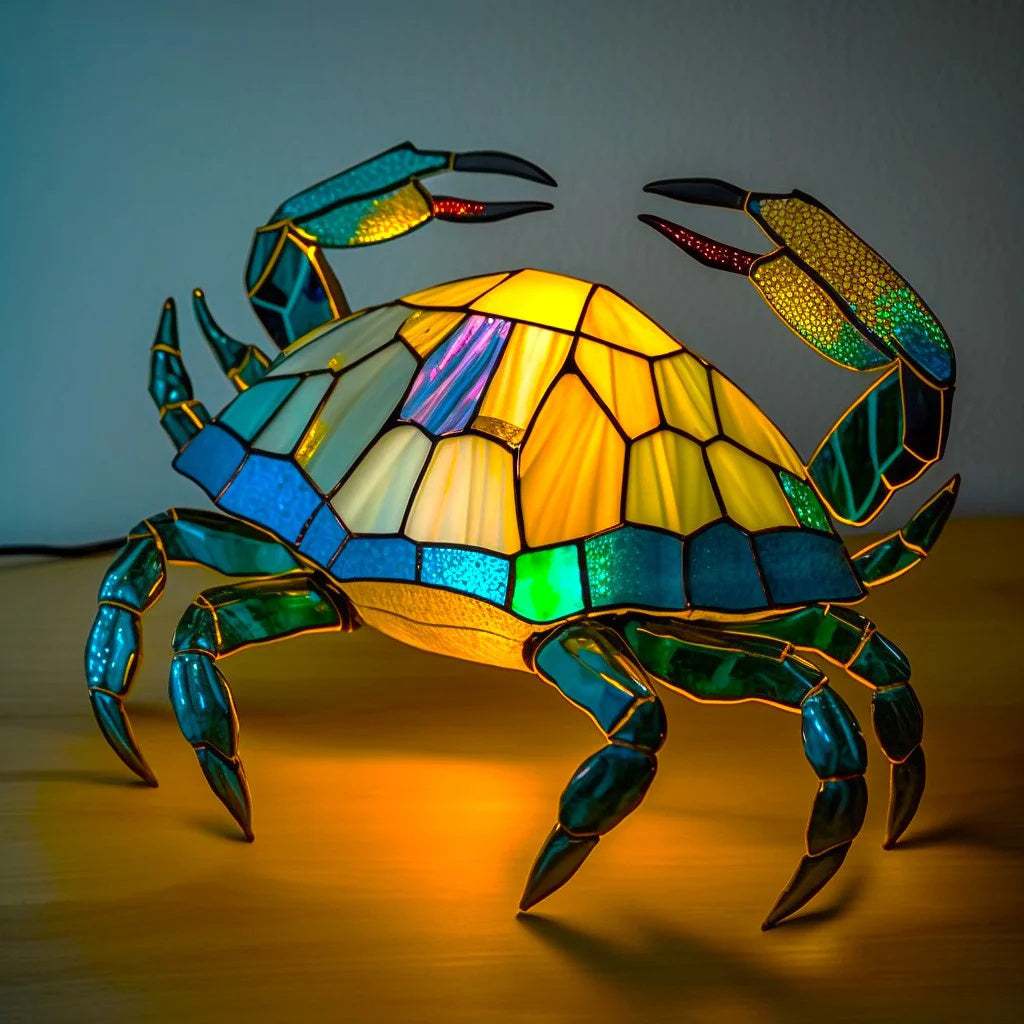 Sculptural Animal Table Lamp, crab design