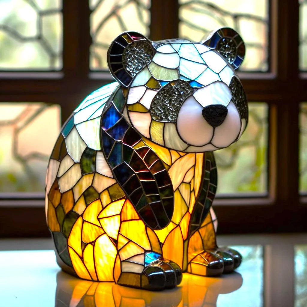 Sculptural Animal Table Lamp, panda design