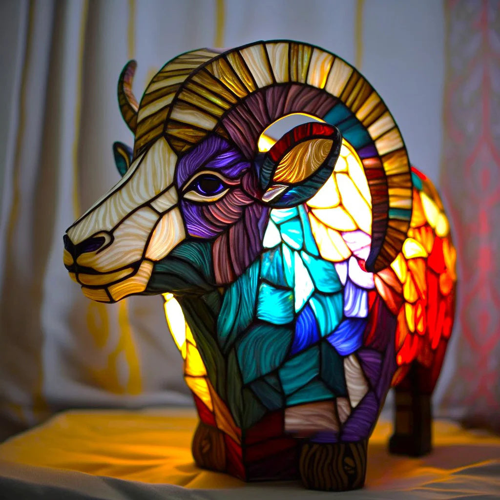 Sculptural Animal Table Lamp, sheep design