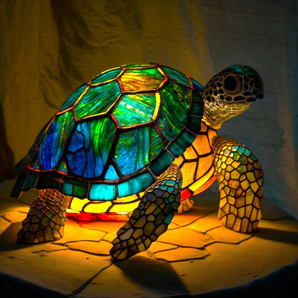 Sculptural Animal Table Lamp, turtle design